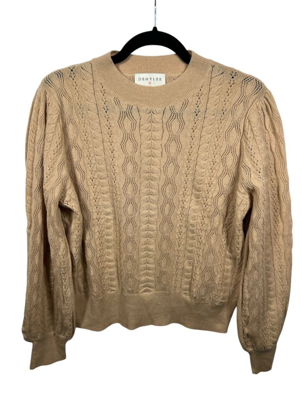 Demylee J Crew Sweater Women Large Wool Lightweight Stretch Pullover Luxe Knit